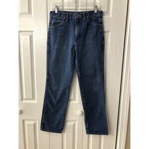 Wangler 936 Men Classic Straight Jeans Blue 5 Pocket Medium Wash Denim 31X30 GUC